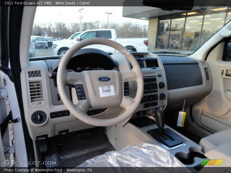 White Suede / Camel 2012 Ford Escape XLT 4WD