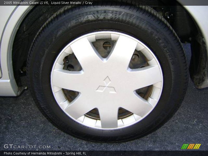 Liquid Silver Metallic / Gray 2005 Mitsubishi Galant LS V6