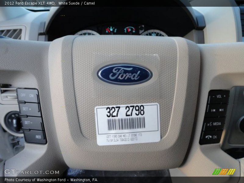 White Suede / Camel 2012 Ford Escape XLT 4WD