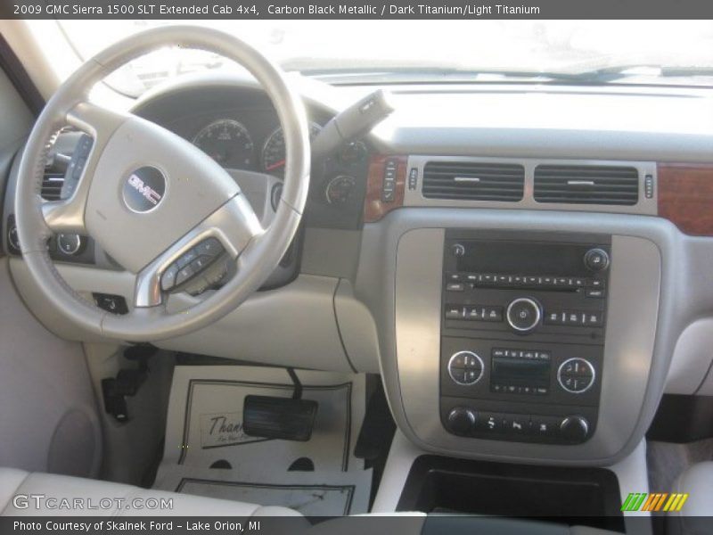 Carbon Black Metallic / Dark Titanium/Light Titanium 2009 GMC Sierra 1500 SLT Extended Cab 4x4