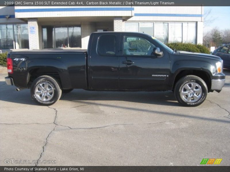 Carbon Black Metallic / Dark Titanium/Light Titanium 2009 GMC Sierra 1500 SLT Extended Cab 4x4