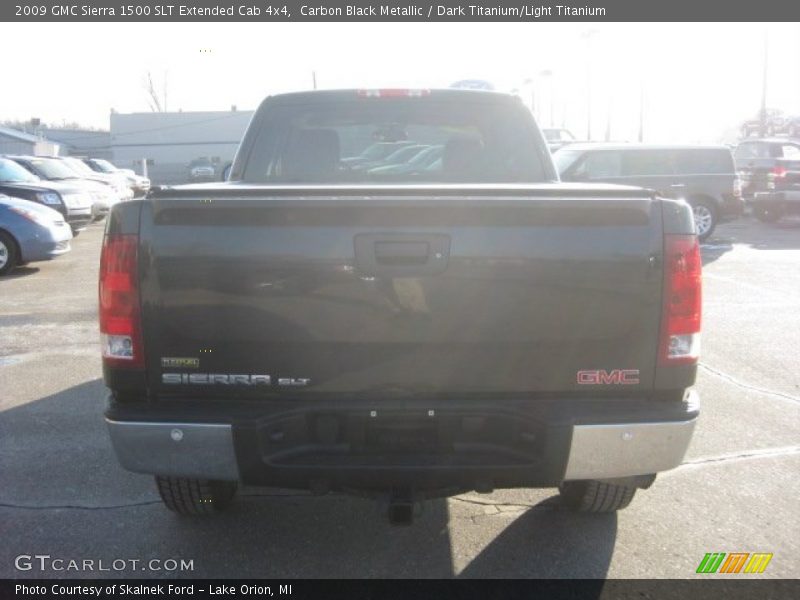 Carbon Black Metallic / Dark Titanium/Light Titanium 2009 GMC Sierra 1500 SLT Extended Cab 4x4