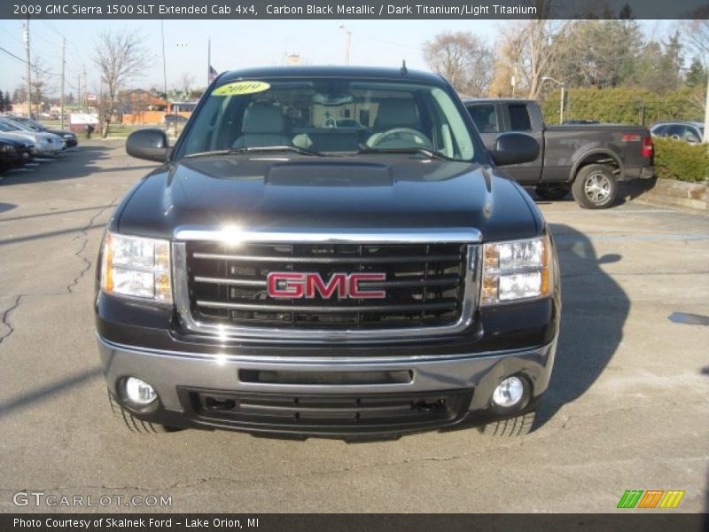 Carbon Black Metallic / Dark Titanium/Light Titanium 2009 GMC Sierra 1500 SLT Extended Cab 4x4