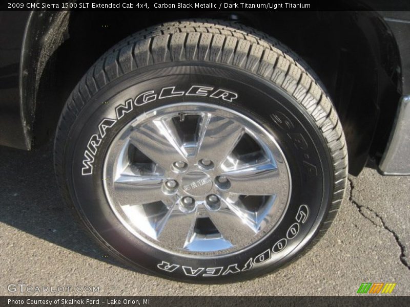 Carbon Black Metallic / Dark Titanium/Light Titanium 2009 GMC Sierra 1500 SLT Extended Cab 4x4