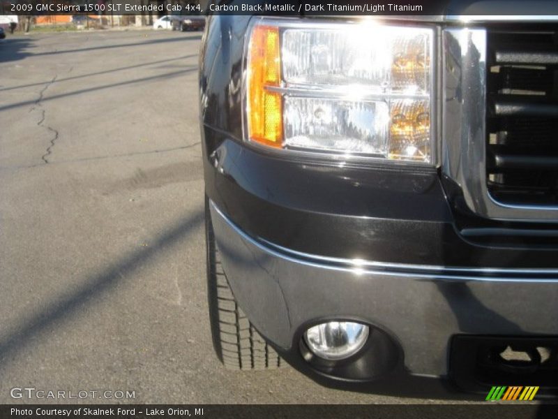 Carbon Black Metallic / Dark Titanium/Light Titanium 2009 GMC Sierra 1500 SLT Extended Cab 4x4