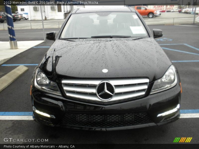 Black / Almond Beige/Mocha 2012 Mercedes-Benz C 250 Sport