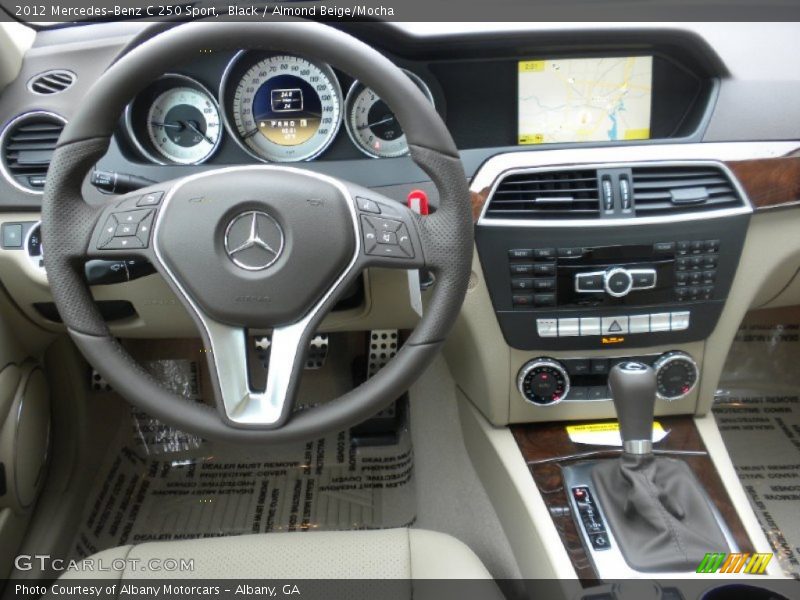 Black / Almond Beige/Mocha 2012 Mercedes-Benz C 250 Sport
