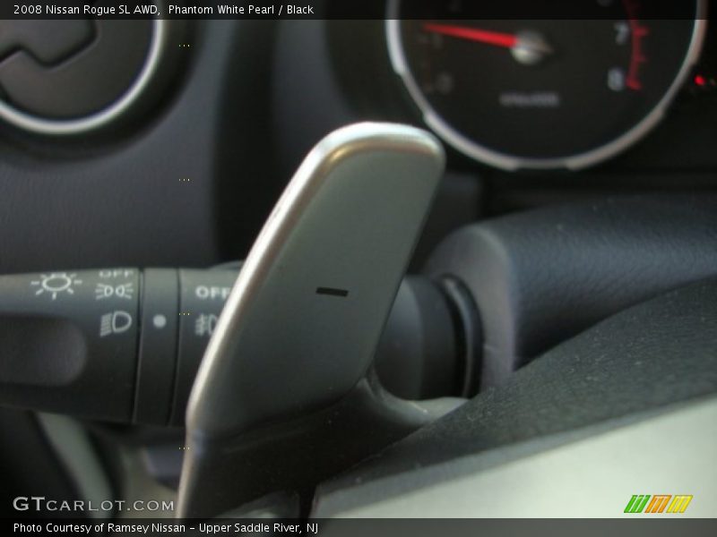 Phantom White Pearl / Black 2008 Nissan Rogue SL AWD