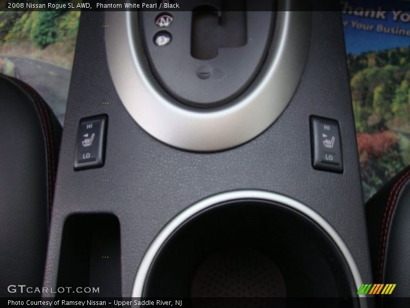 Phantom White Pearl / Black 2008 Nissan Rogue SL AWD