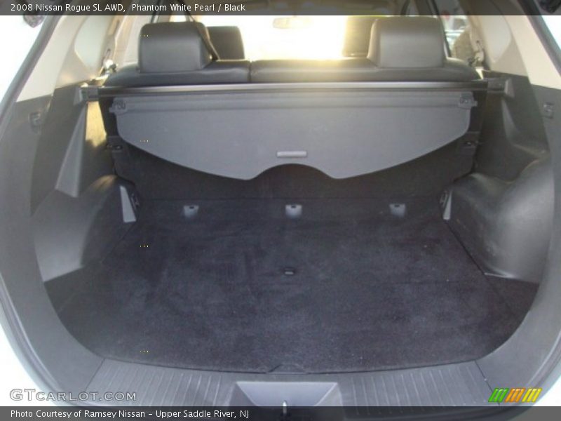 Phantom White Pearl / Black 2008 Nissan Rogue SL AWD
