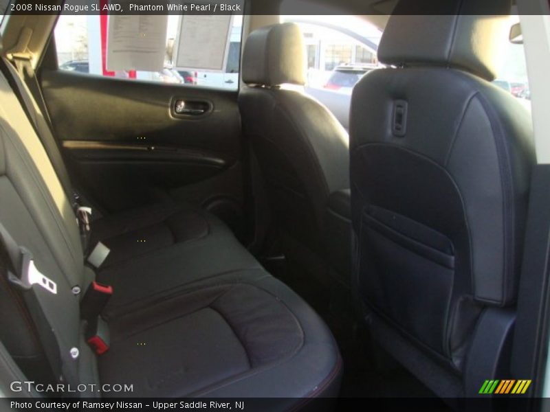 Phantom White Pearl / Black 2008 Nissan Rogue SL AWD