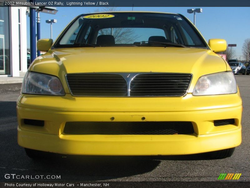 Lightning Yellow / Black 2002 Mitsubishi Lancer OZ Rally