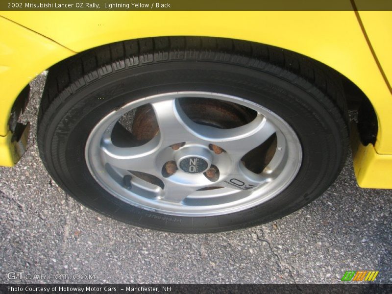 Lightning Yellow / Black 2002 Mitsubishi Lancer OZ Rally