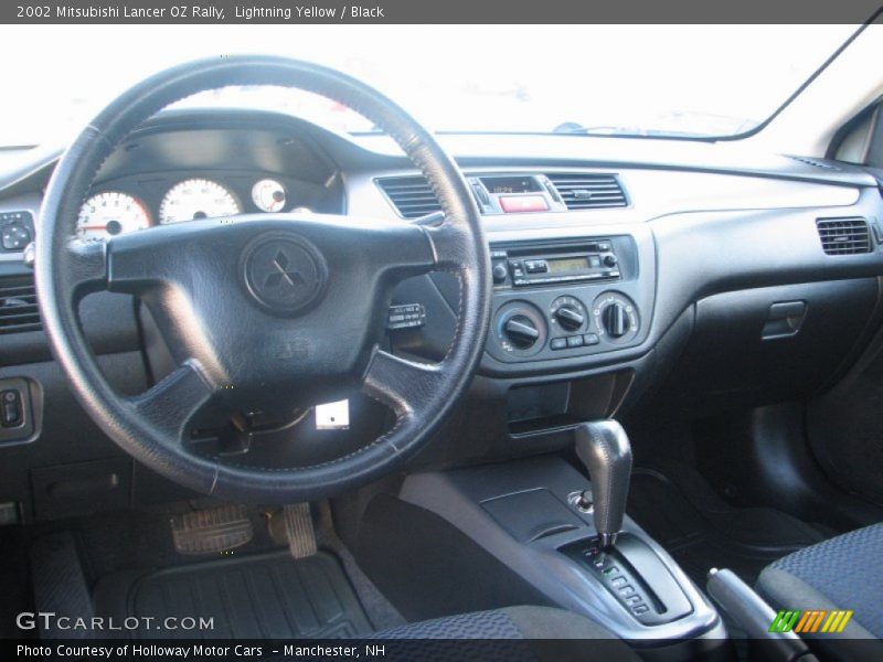 Lightning Yellow / Black 2002 Mitsubishi Lancer OZ Rally