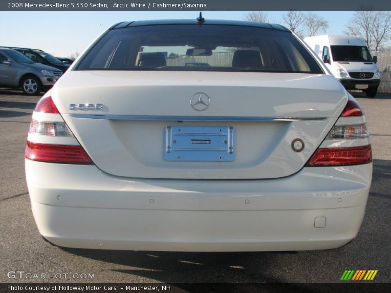 Arctic White / Cashmere/Savanna 2008 Mercedes-Benz S 550 Sedan