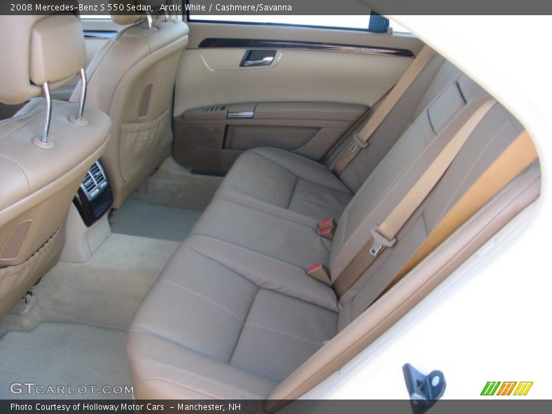 Arctic White / Cashmere/Savanna 2008 Mercedes-Benz S 550 Sedan
