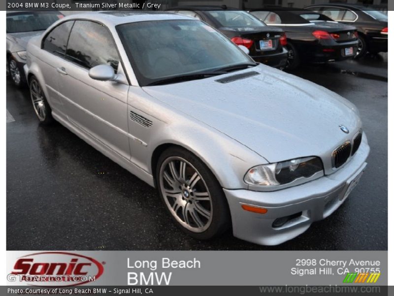 Titanium Silver Metallic / Grey 2004 BMW M3 Coupe