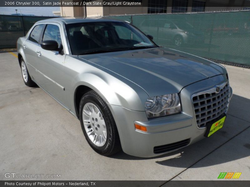 Satin Jade Pearlcoat / Dark Slate Gray/Light Graystone 2006 Chrysler 300
