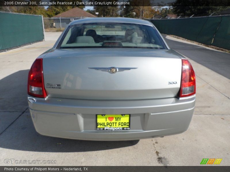 Satin Jade Pearlcoat / Dark Slate Gray/Light Graystone 2006 Chrysler 300
