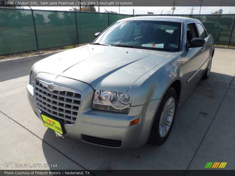 Satin Jade Pearlcoat / Dark Slate Gray/Light Graystone 2006 Chrysler 300