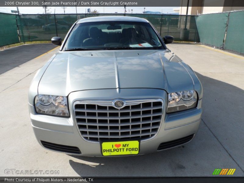 Satin Jade Pearlcoat / Dark Slate Gray/Light Graystone 2006 Chrysler 300