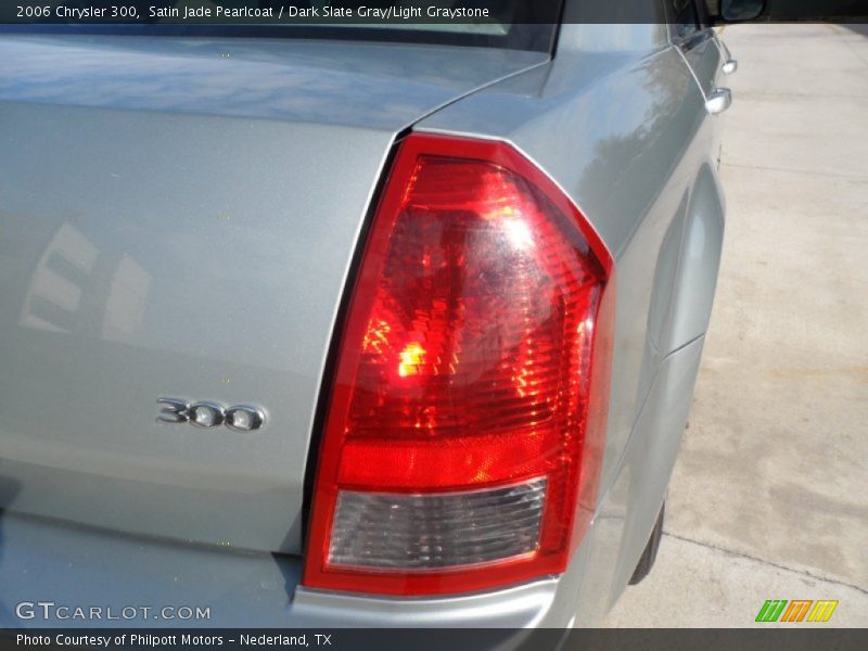 Satin Jade Pearlcoat / Dark Slate Gray/Light Graystone 2006 Chrysler 300
