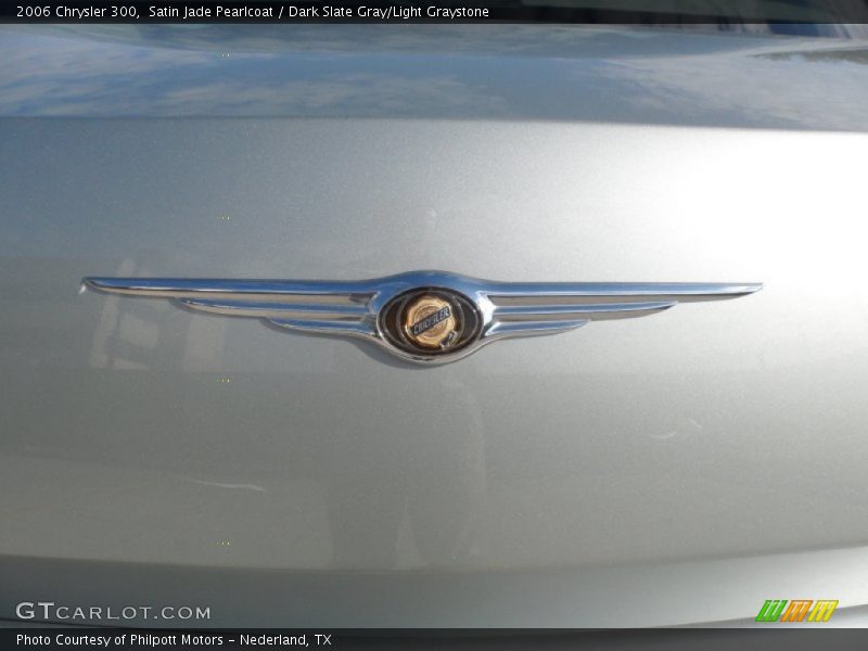 Satin Jade Pearlcoat / Dark Slate Gray/Light Graystone 2006 Chrysler 300