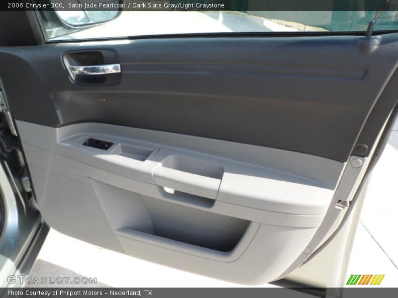 Satin Jade Pearlcoat / Dark Slate Gray/Light Graystone 2006 Chrysler 300