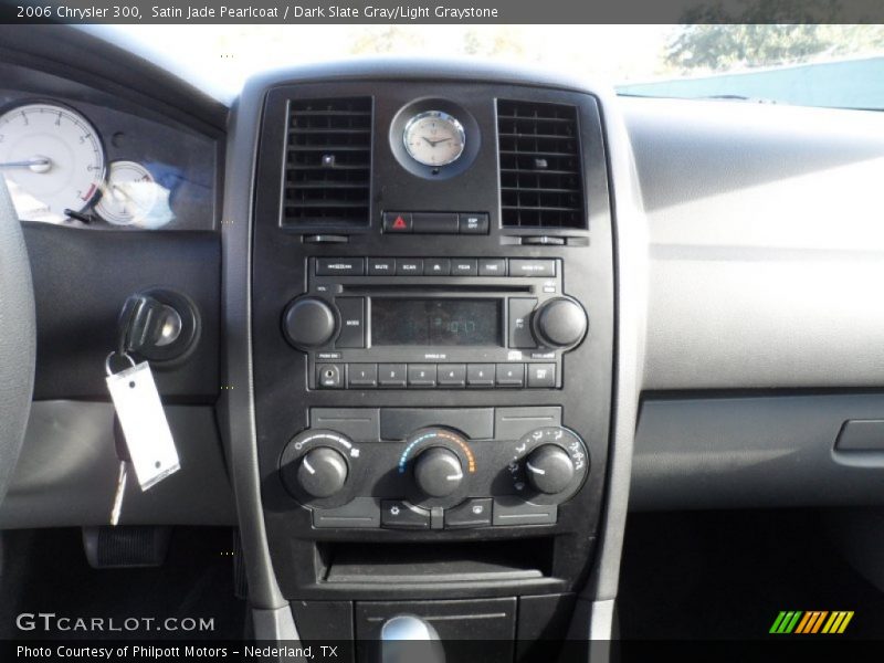 Satin Jade Pearlcoat / Dark Slate Gray/Light Graystone 2006 Chrysler 300