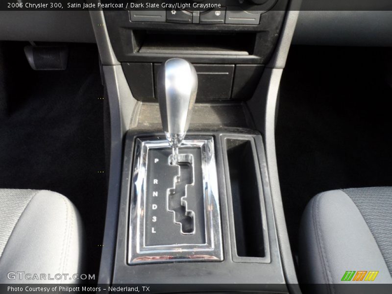 Satin Jade Pearlcoat / Dark Slate Gray/Light Graystone 2006 Chrysler 300