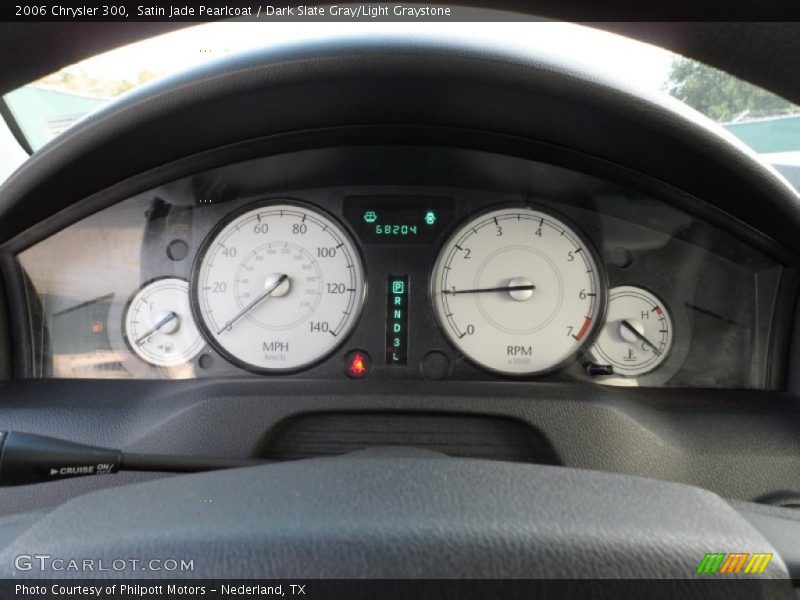 Satin Jade Pearlcoat / Dark Slate Gray/Light Graystone 2006 Chrysler 300