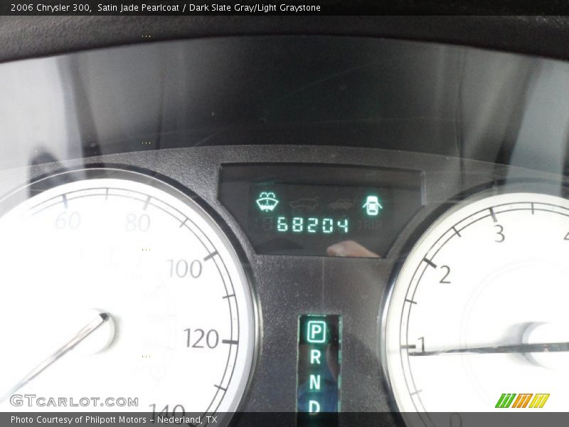 Satin Jade Pearlcoat / Dark Slate Gray/Light Graystone 2006 Chrysler 300
