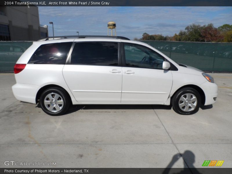 Arctic Frost White Pearl / Stone Gray 2004 Toyota Sienna XLE