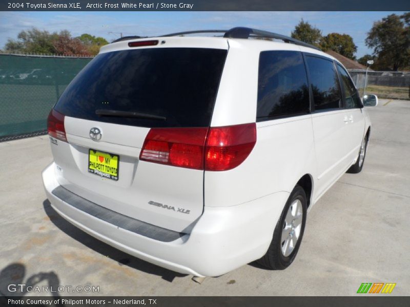 Arctic Frost White Pearl / Stone Gray 2004 Toyota Sienna XLE
