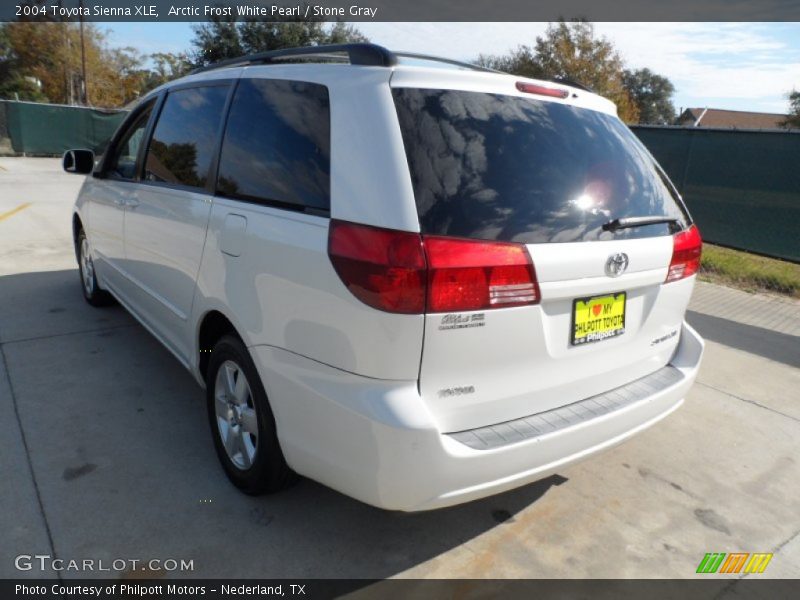 Arctic Frost White Pearl / Stone Gray 2004 Toyota Sienna XLE