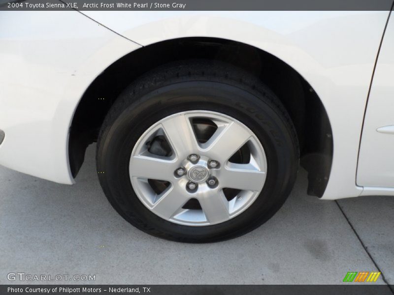 Arctic Frost White Pearl / Stone Gray 2004 Toyota Sienna XLE