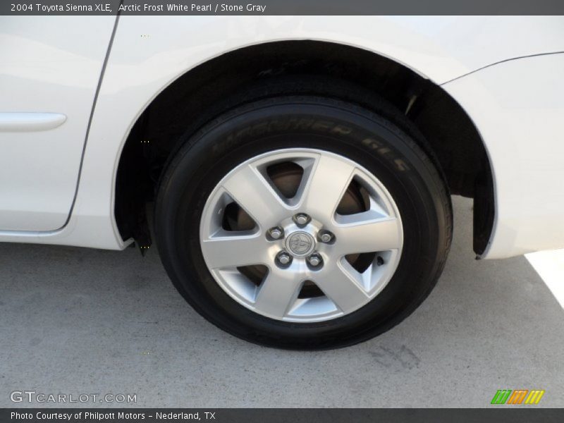 Arctic Frost White Pearl / Stone Gray 2004 Toyota Sienna XLE