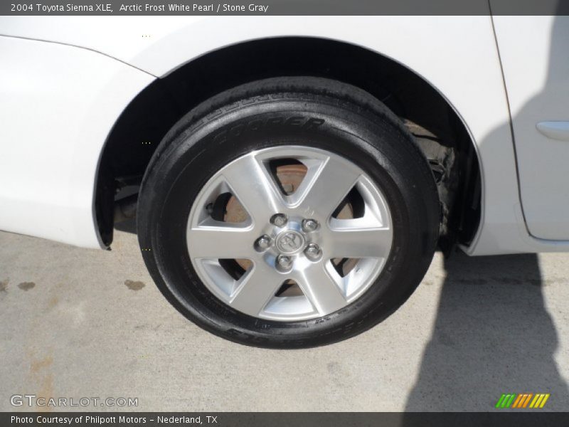 Arctic Frost White Pearl / Stone Gray 2004 Toyota Sienna XLE