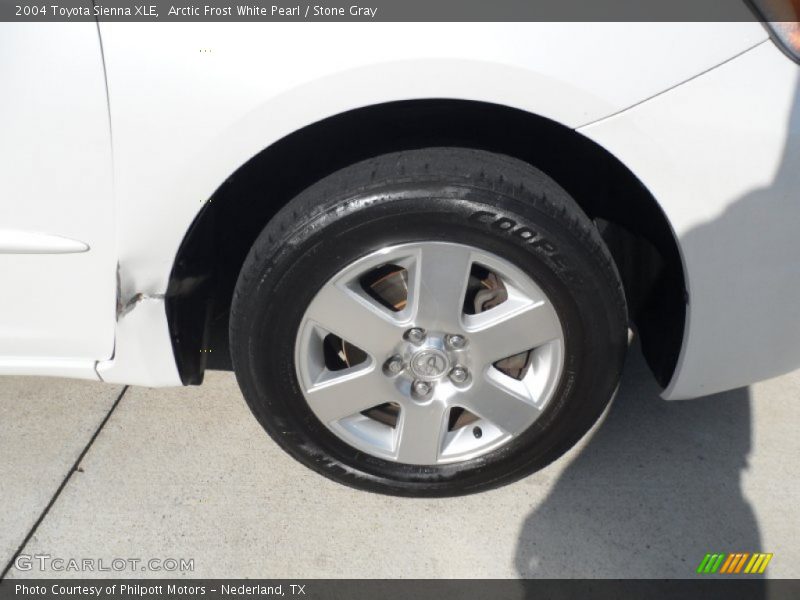 Arctic Frost White Pearl / Stone Gray 2004 Toyota Sienna XLE
