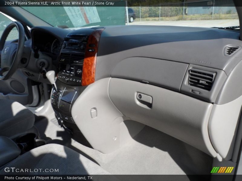 Arctic Frost White Pearl / Stone Gray 2004 Toyota Sienna XLE