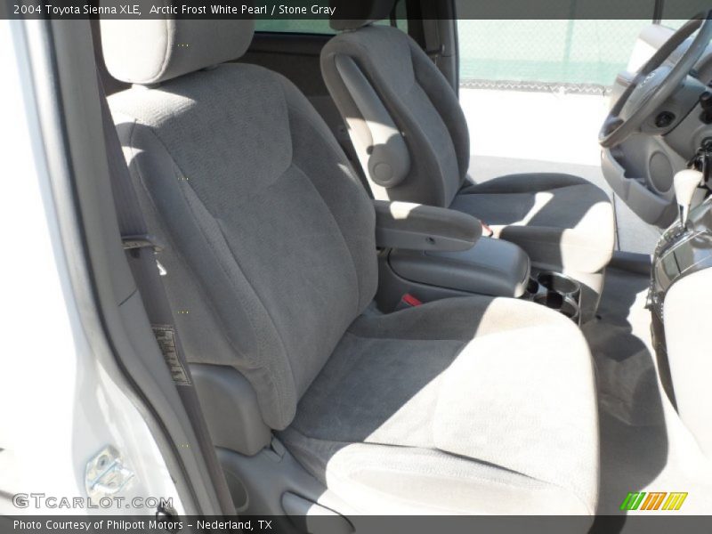 Arctic Frost White Pearl / Stone Gray 2004 Toyota Sienna XLE