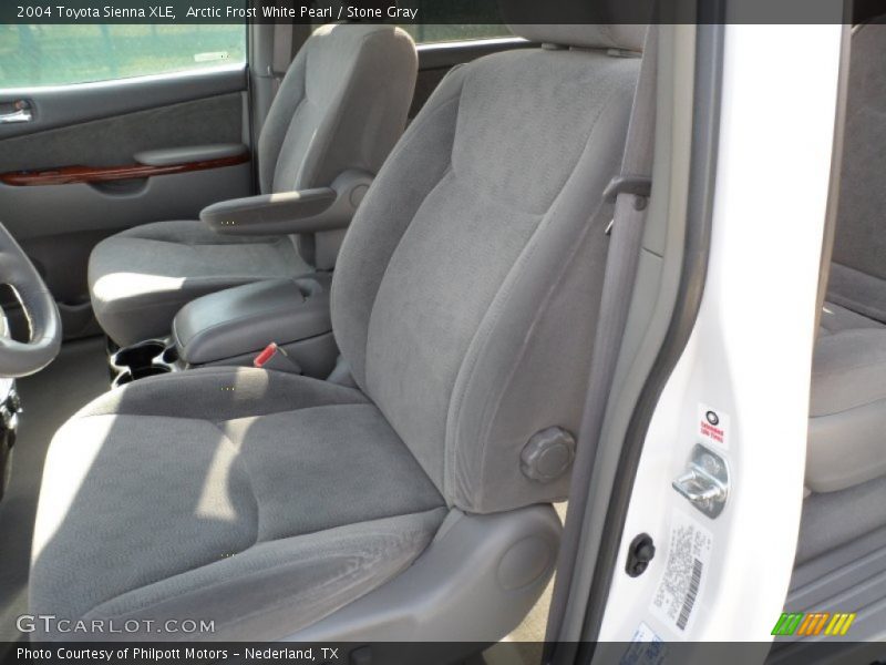 Arctic Frost White Pearl / Stone Gray 2004 Toyota Sienna XLE