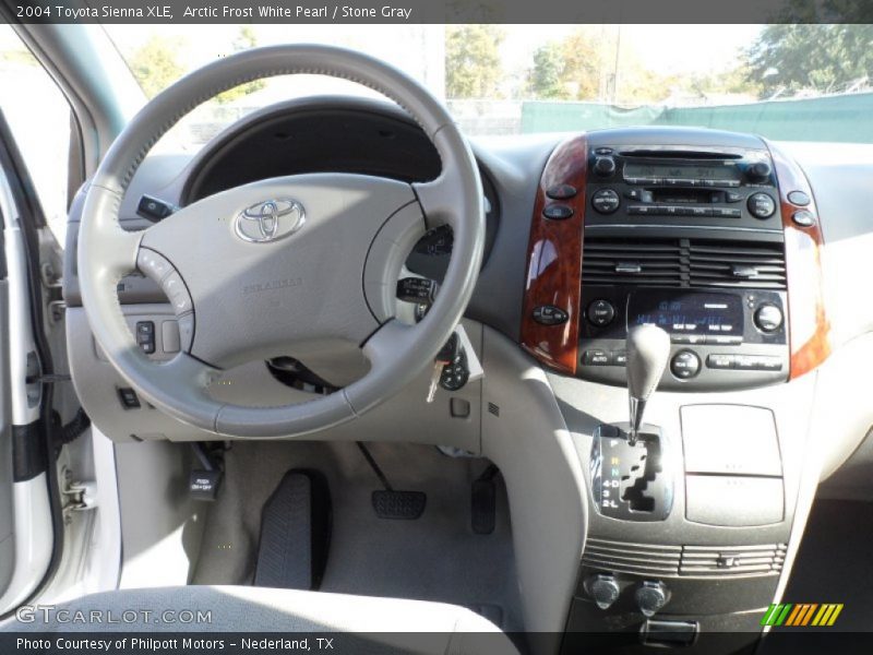 Arctic Frost White Pearl / Stone Gray 2004 Toyota Sienna XLE