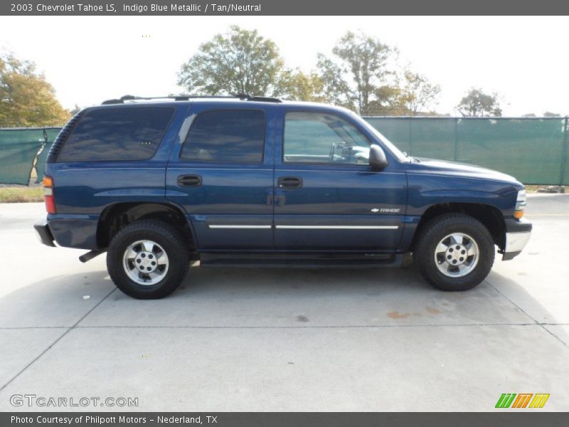 Indigo Blue Metallic / Tan/Neutral 2003 Chevrolet Tahoe LS