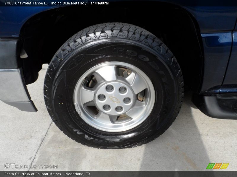 Indigo Blue Metallic / Tan/Neutral 2003 Chevrolet Tahoe LS