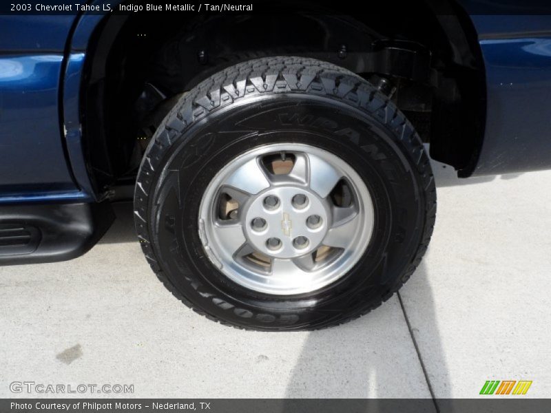 Indigo Blue Metallic / Tan/Neutral 2003 Chevrolet Tahoe LS