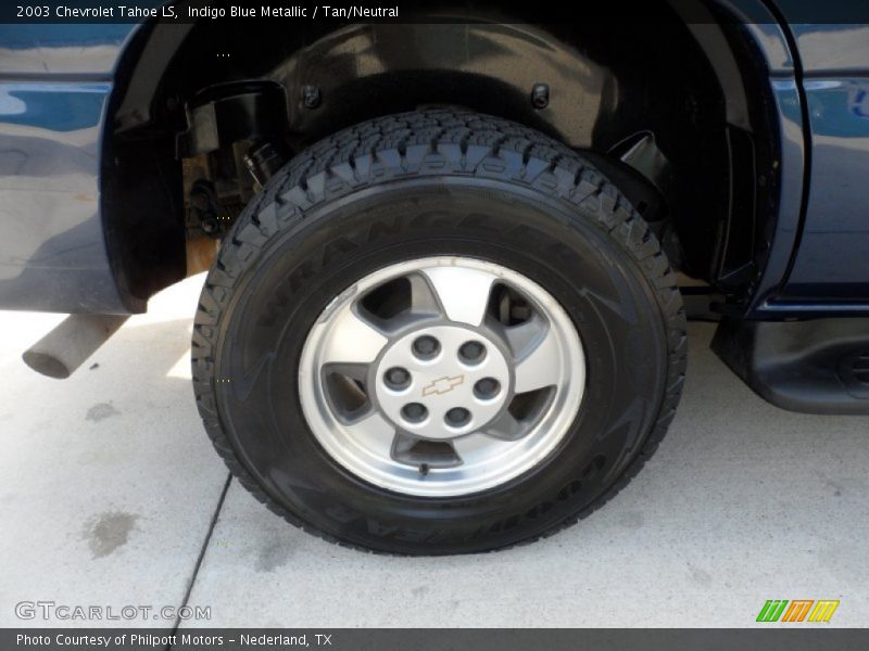 Indigo Blue Metallic / Tan/Neutral 2003 Chevrolet Tahoe LS