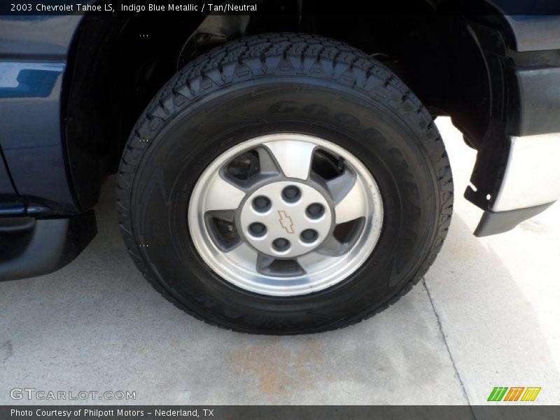 Indigo Blue Metallic / Tan/Neutral 2003 Chevrolet Tahoe LS