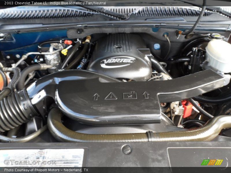 Indigo Blue Metallic / Tan/Neutral 2003 Chevrolet Tahoe LS