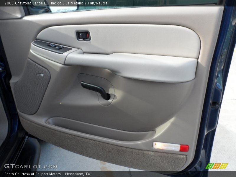 Indigo Blue Metallic / Tan/Neutral 2003 Chevrolet Tahoe LS